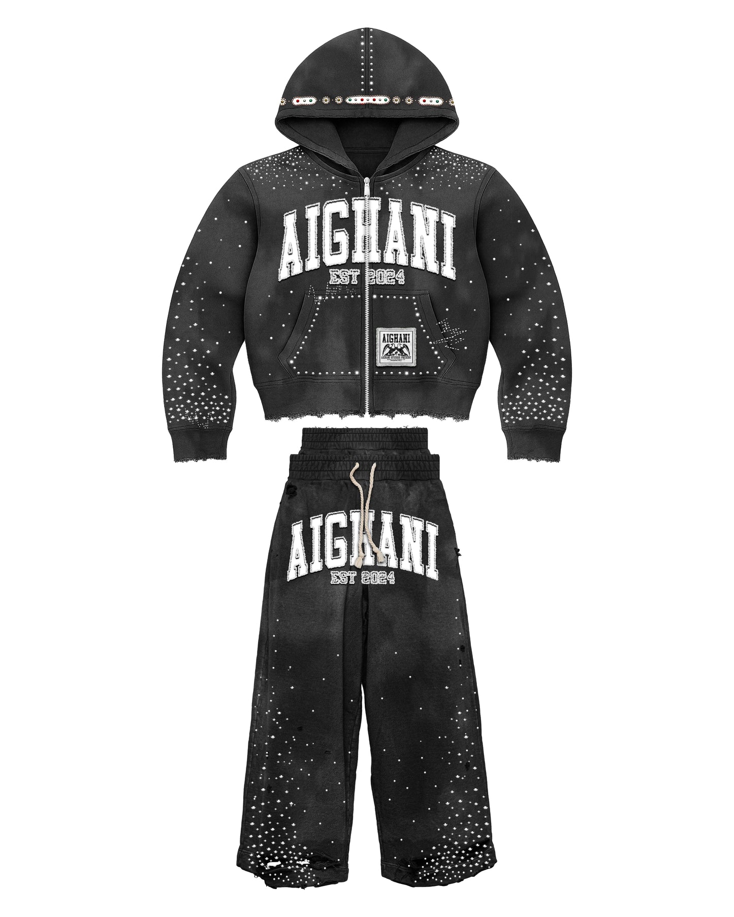 AIGHANI RHINESTONE EST SET